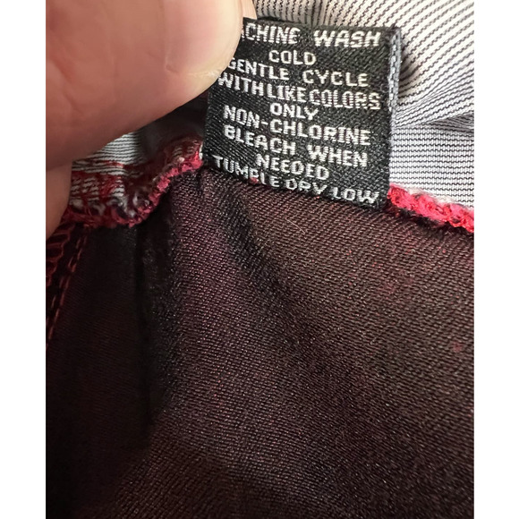 Intro Pink Pull On No Fly Hot Pink Skinny Jeans, Size 16W - Picture 5 of 9